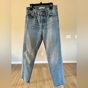 Levi's Women's High-Rise Wedgie Straight Cropped Jeans 25x27